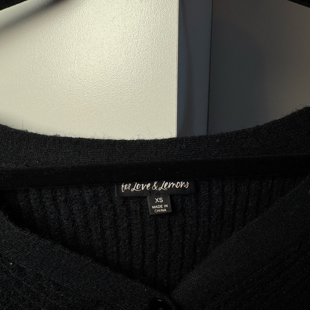 For Love And Lemons Women's Black Sweater
